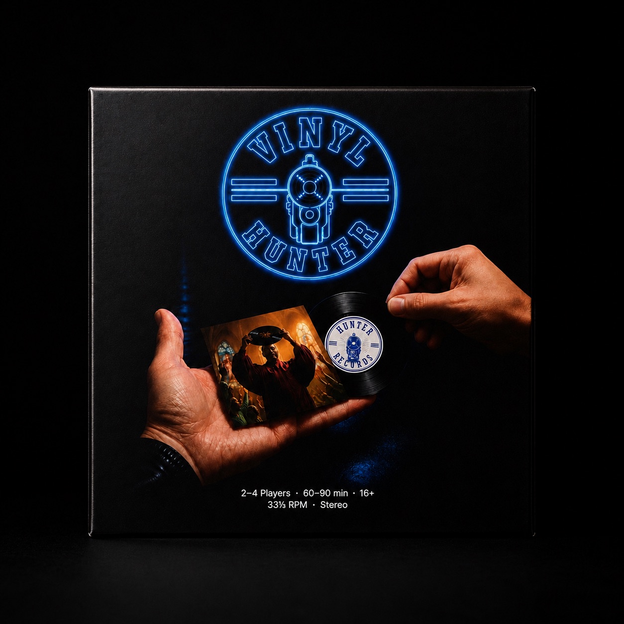 Vinyl Hunter – Verpackung des Brettspiels