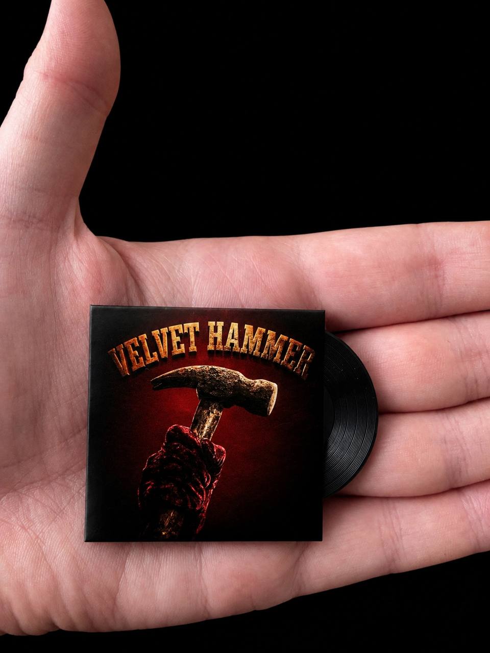 Velvet Hammer — Mini-Platte mit Hammer-in-der-Hand-Cover
